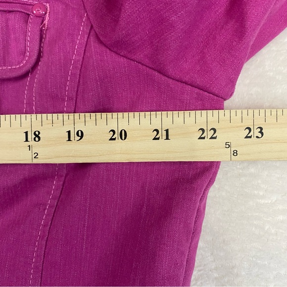 Denim&Co Pink Blazer Womens Jacket Pockets Size Large - Picture 7 of 9